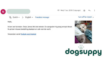 Hond James likt veel minder